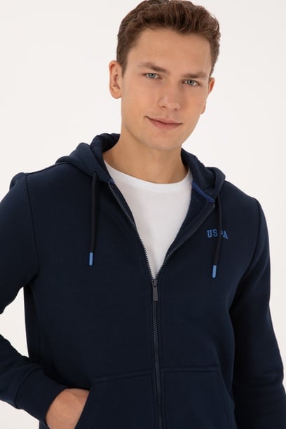 Erkek Regular Fit Lacivert Şardonlu Örme Hırka