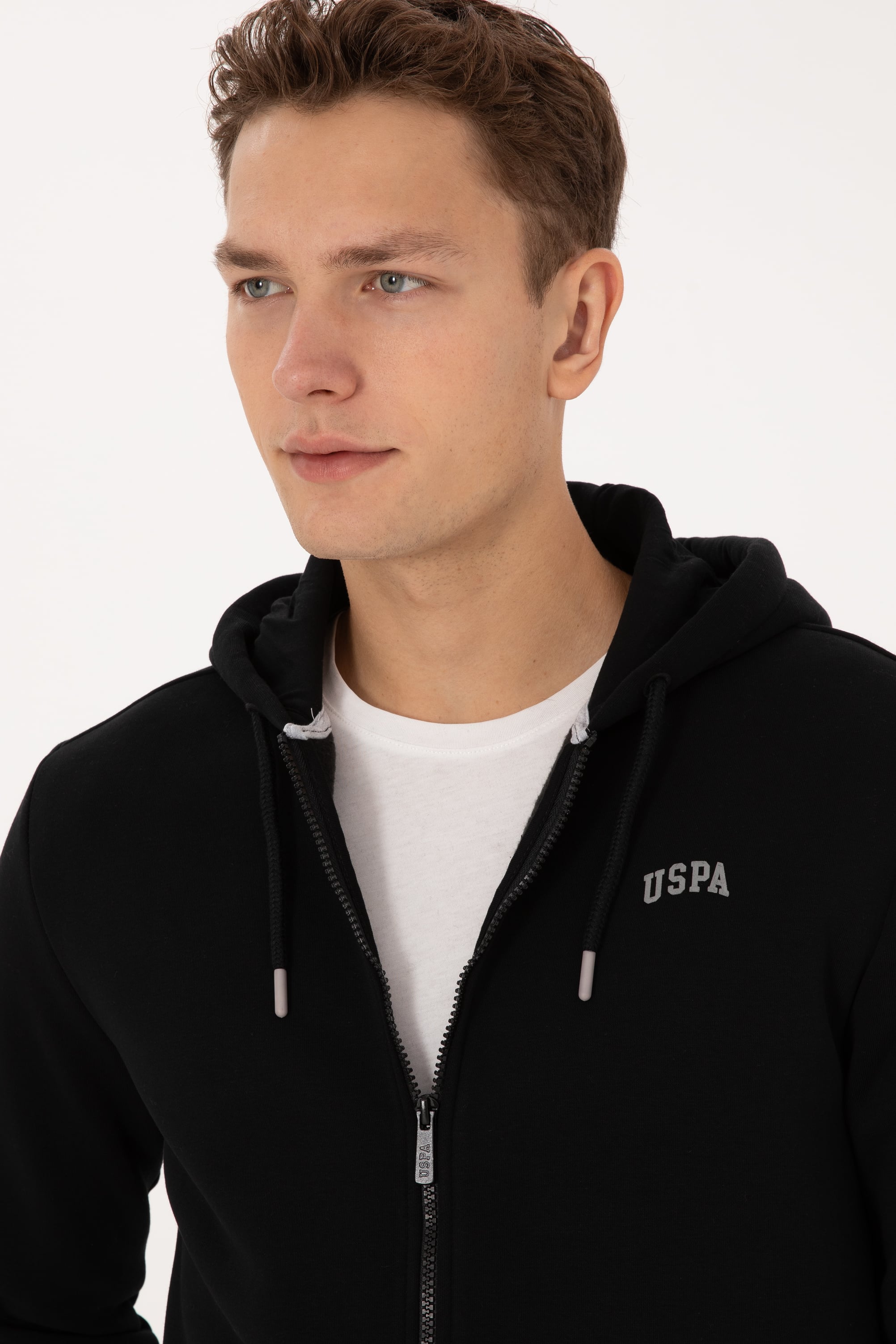 Erkek Regular Fit Siyah Şardonlu Örme Hırka - Image 2