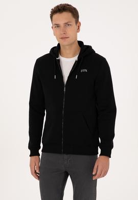 Erkek Regular Fit Siyah Şardonlu Örme Hırka - 50313755026