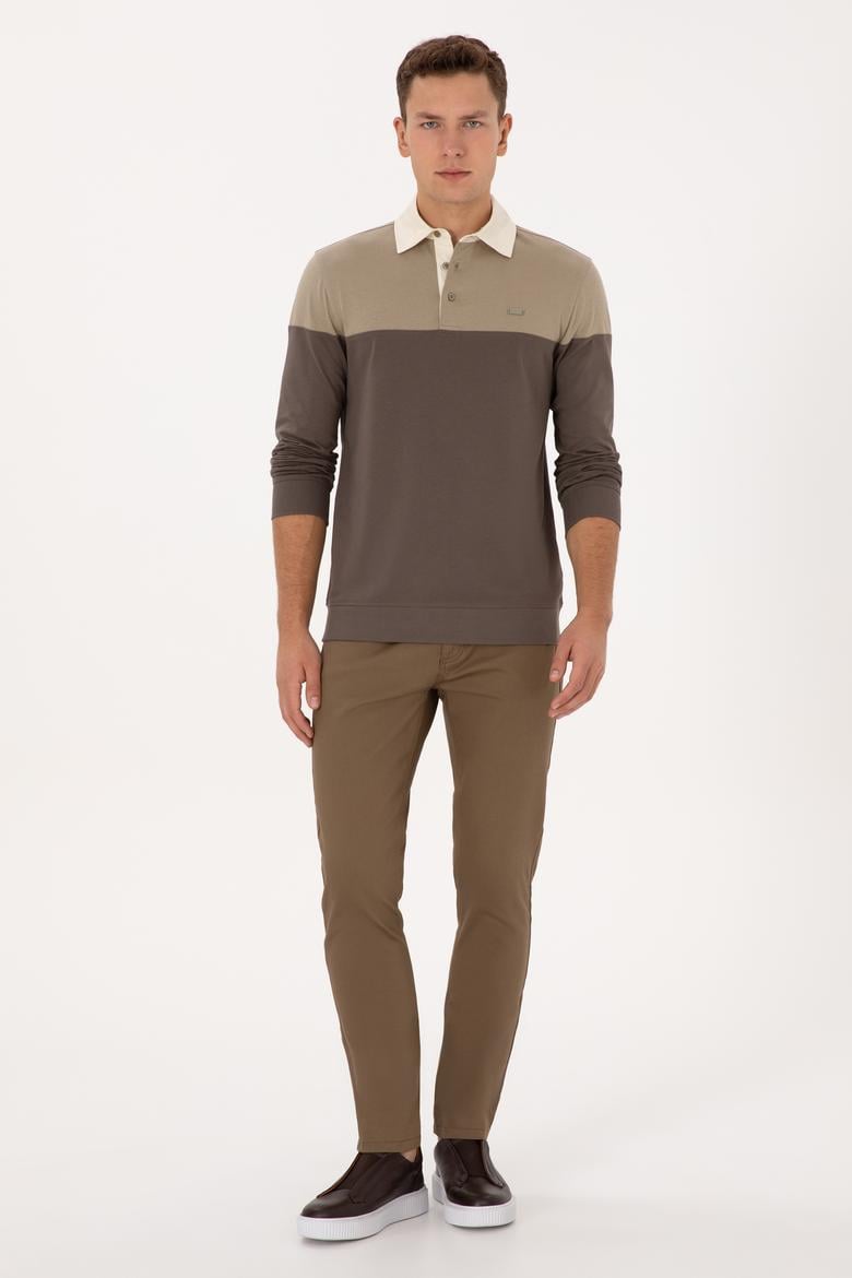 Erkek Haki Kanvas Pantolon