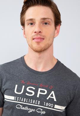 Erkek Koyu Gri Melanj Tişört - 50213595016