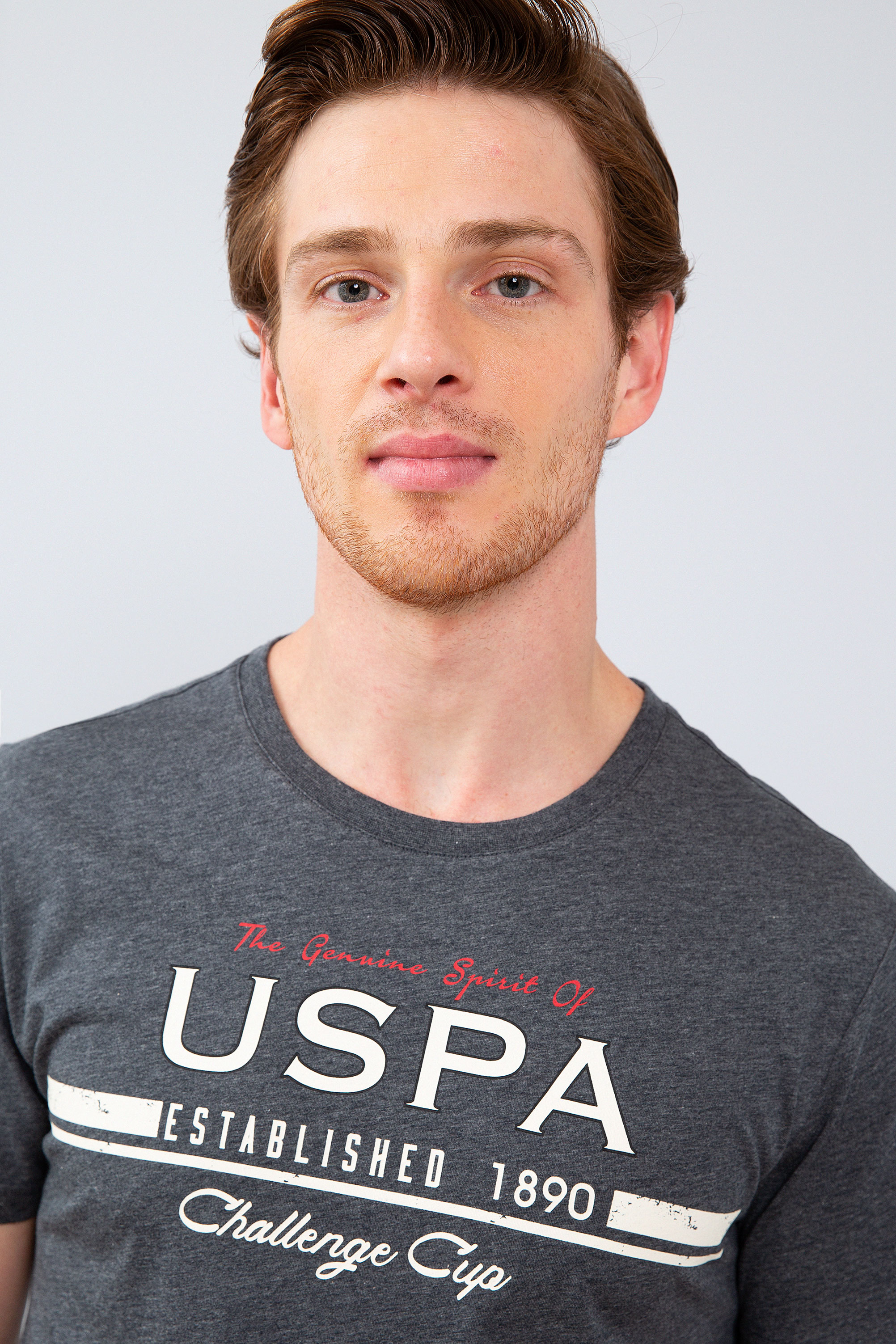 Erkek Koyu Gri Melanj Tişört - 50213595016