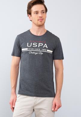 Erkek Koyu Gri Melanj Tişört - 50213595016