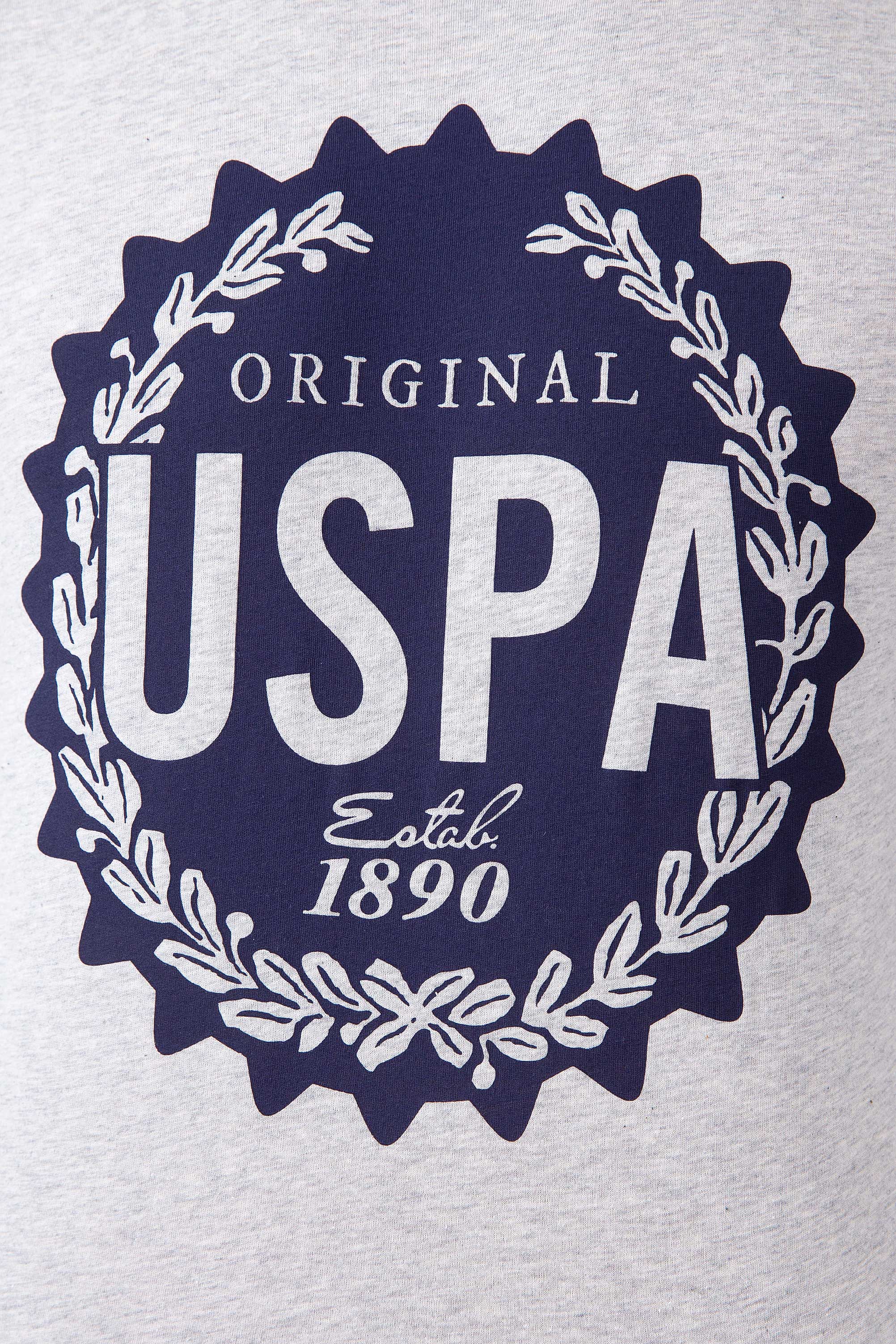 Erkek Açık Gri Melanj Tişört - 50213596018