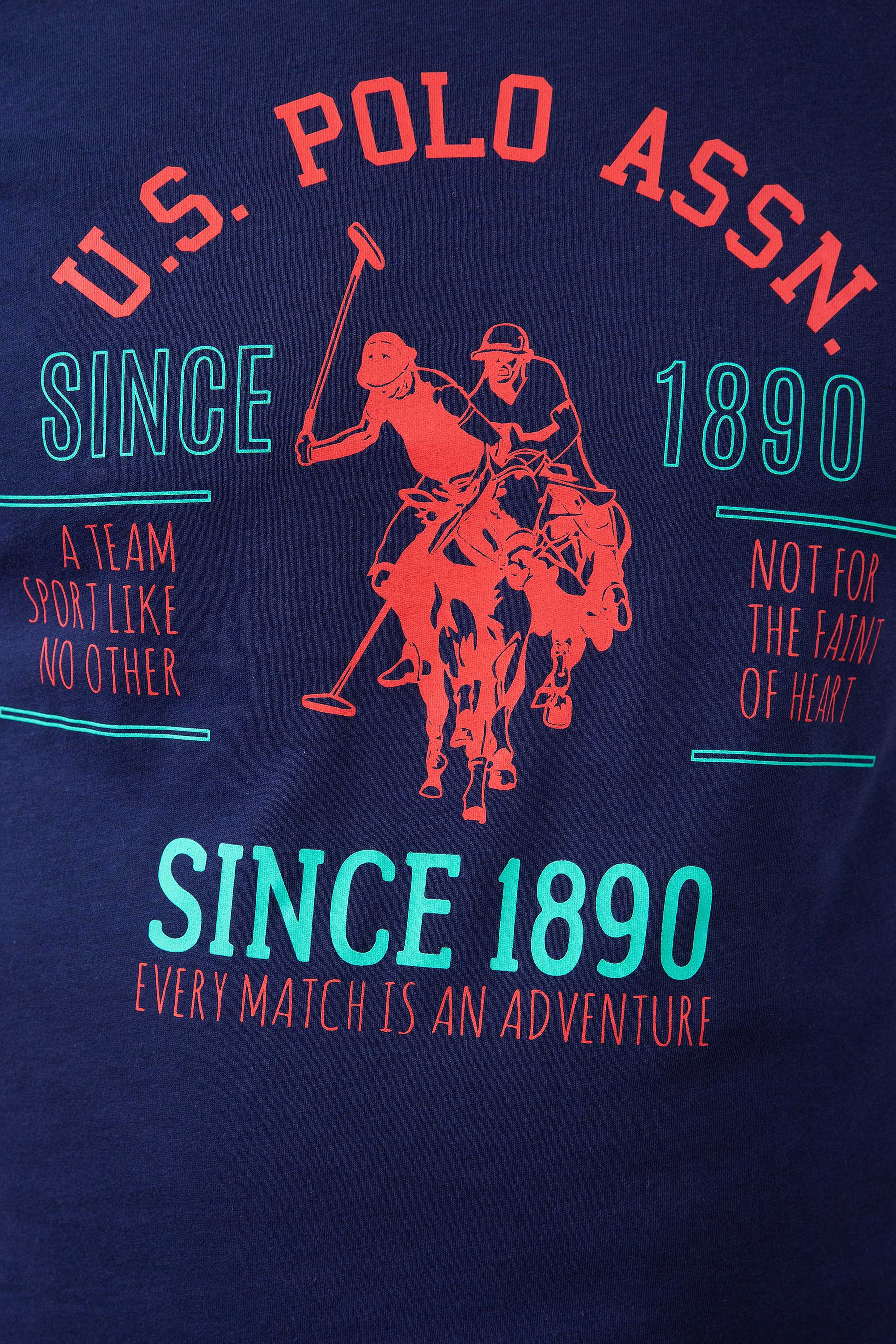 Erkek Lacivert Bisiklet Yaka T-Shirt