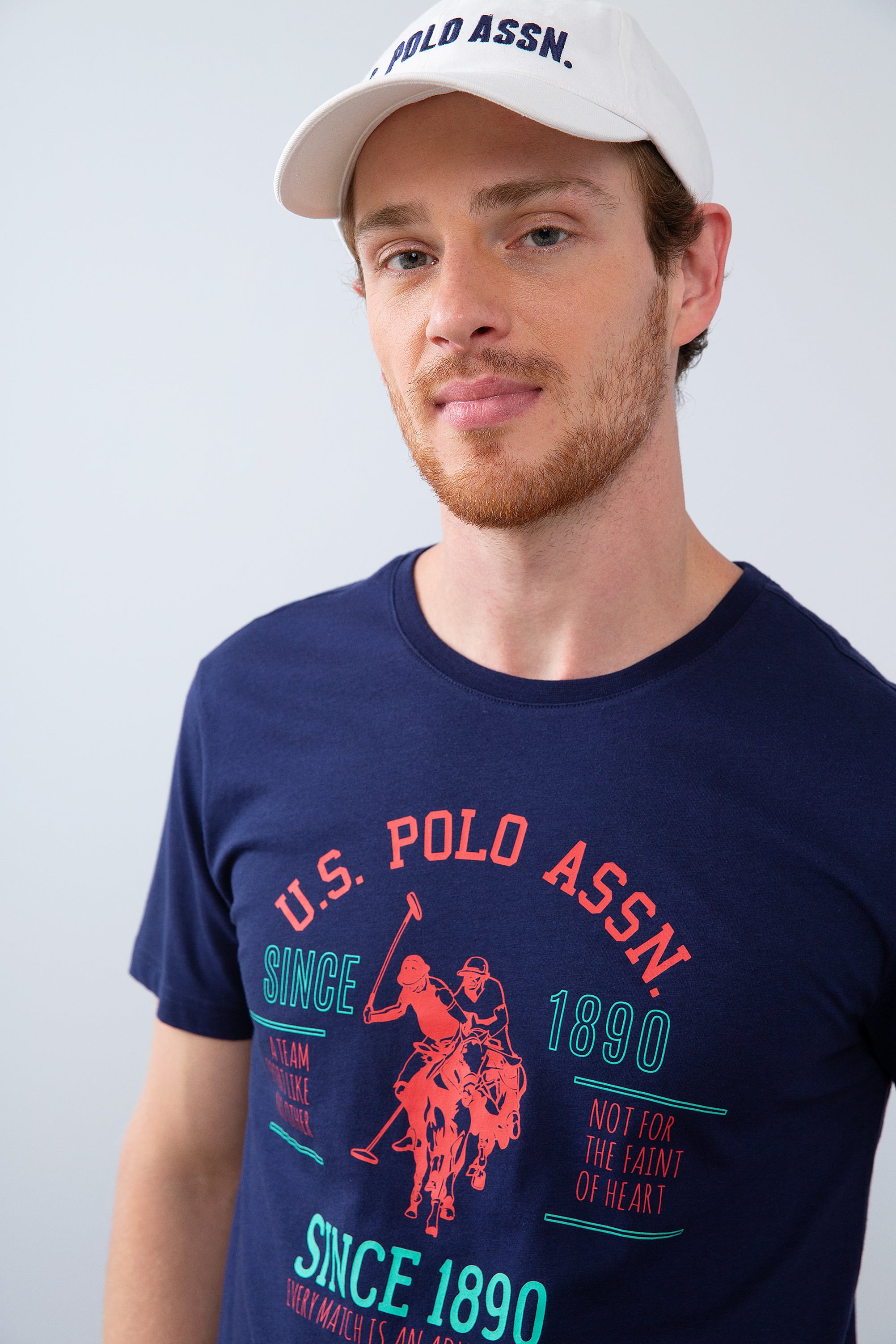 Erkek Lacivert Bisiklet Yaka T-Shirt