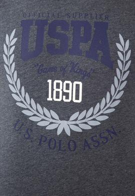 Erkek Koyu Gri Melanj Bisiklet Yaka T-Shirt - 50213584016