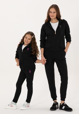 Kız Çocuk Siyah Şardonlu Jogger Eşofman Altı - 50316914007