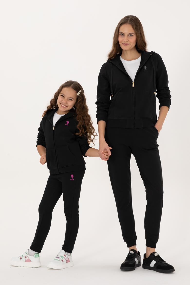 Kız Çocuk Siyah Şardonlu Jogger Eşofman Altı - 50316914007