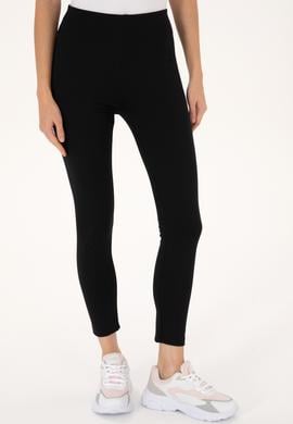 Kadın Siyah Yüksek Bel Toparlayıcı Günlük Tayt - 50314365004