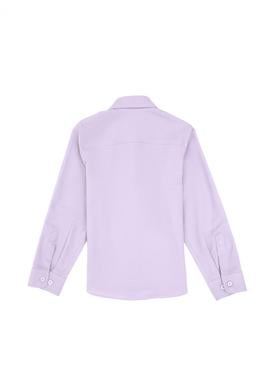 Kız Çocuk Lila Uzun Kollu Basic Gömlek - 50317629017