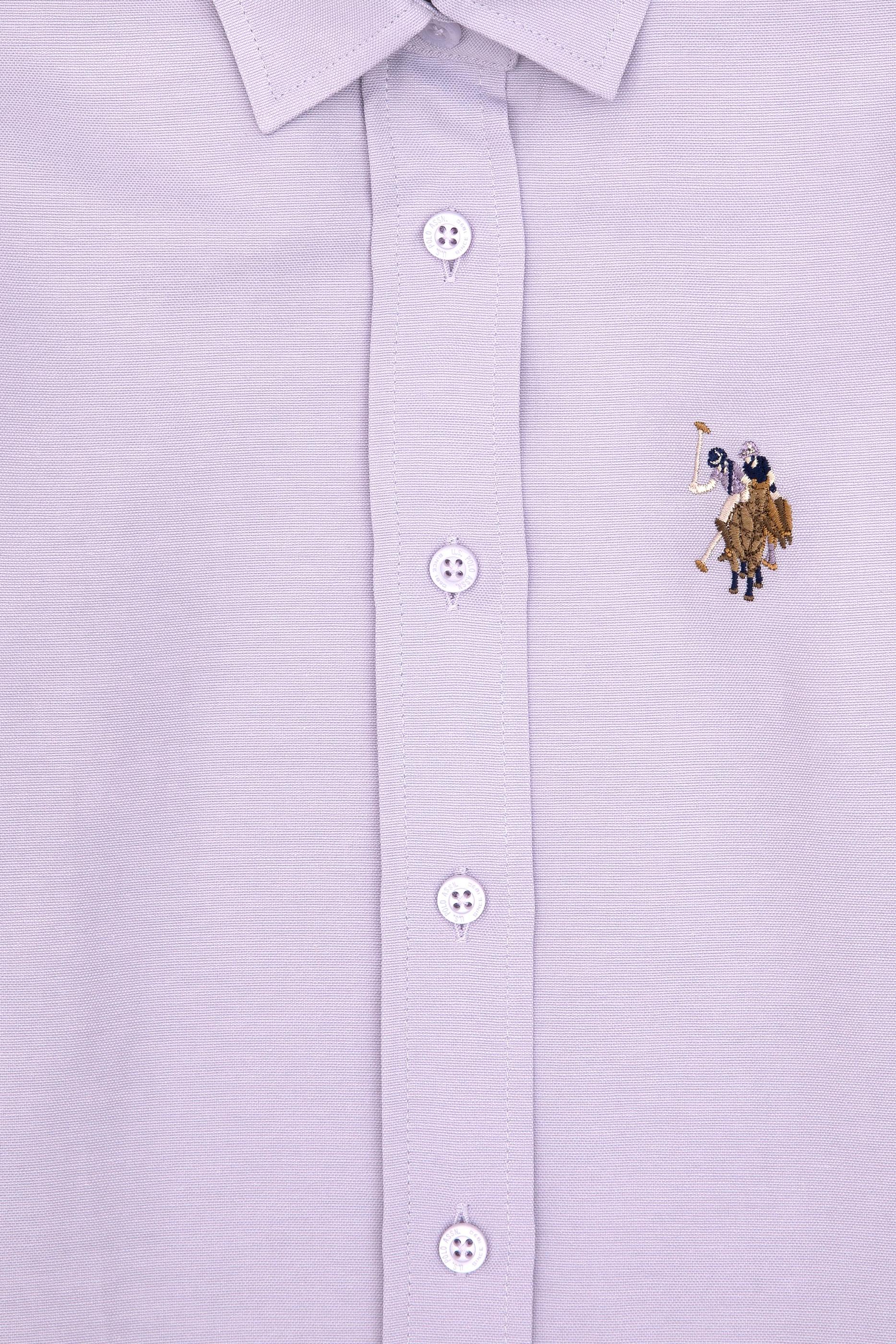 Kız Çocuk Lila Uzun Kollu Basic Gömlek