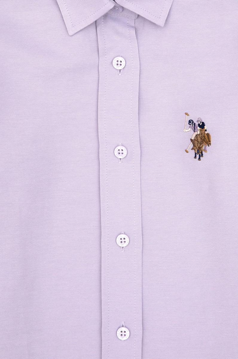 Kız Çocuk Lila Uzun Kollu Basic Gömlek