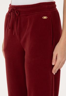 Kadın Bordo Polar Jogger Eşofman Altı - 50318758027