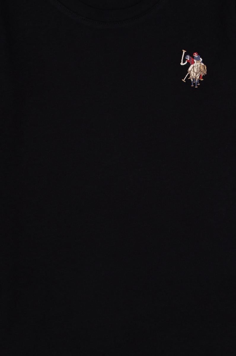 Kız Çocuk Siyah Bisiklet Yaka Basic Sweatshirt