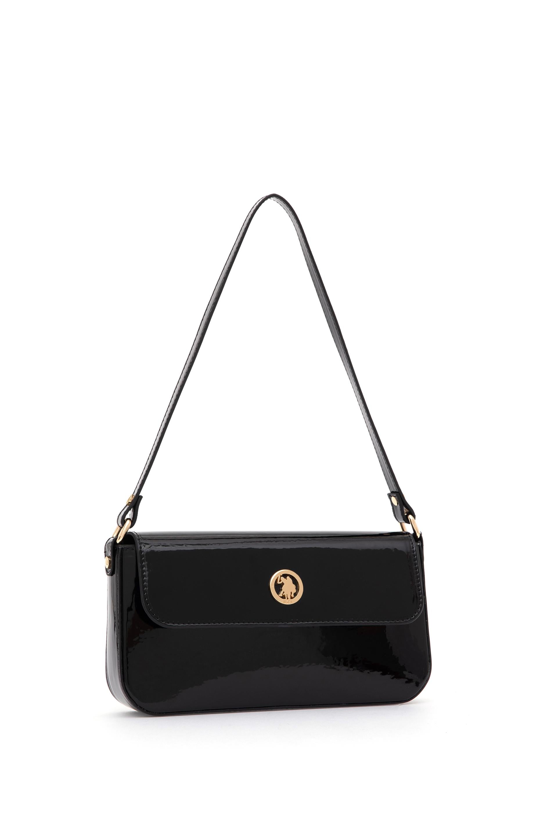 Kadın Siyah Rugan Kol Çantası