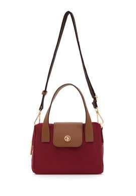 Kadın Bordo Kapitone Çapraz Çanta - 50317833003