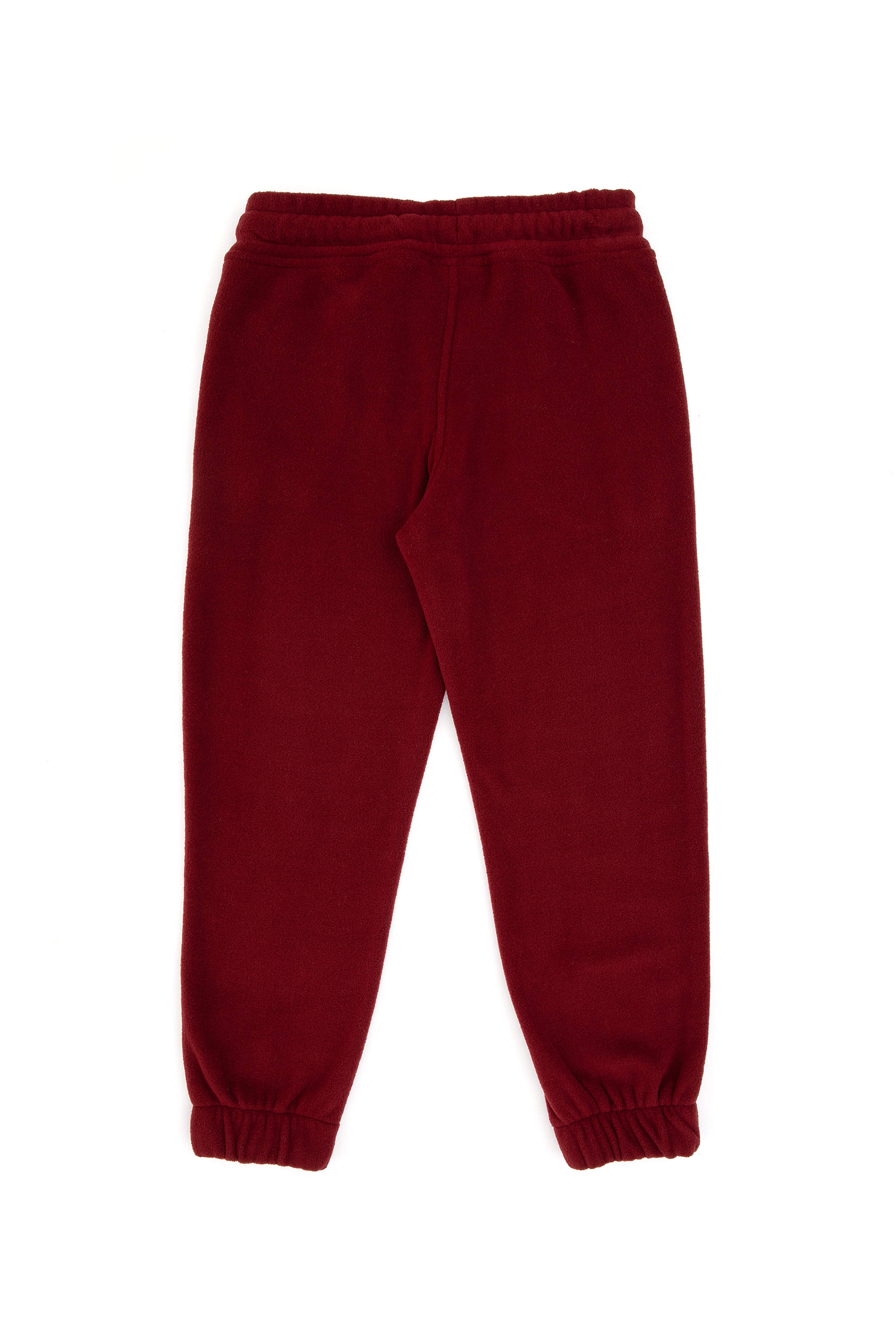 Kız Çocuk Bordo Jogger Polarlı Eşofman Altı - Image 7