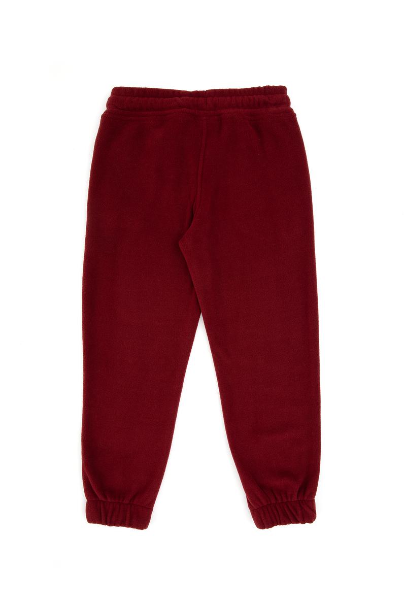 Kız Çocuk Bordo Jogger Polarlı Eşofman Altı