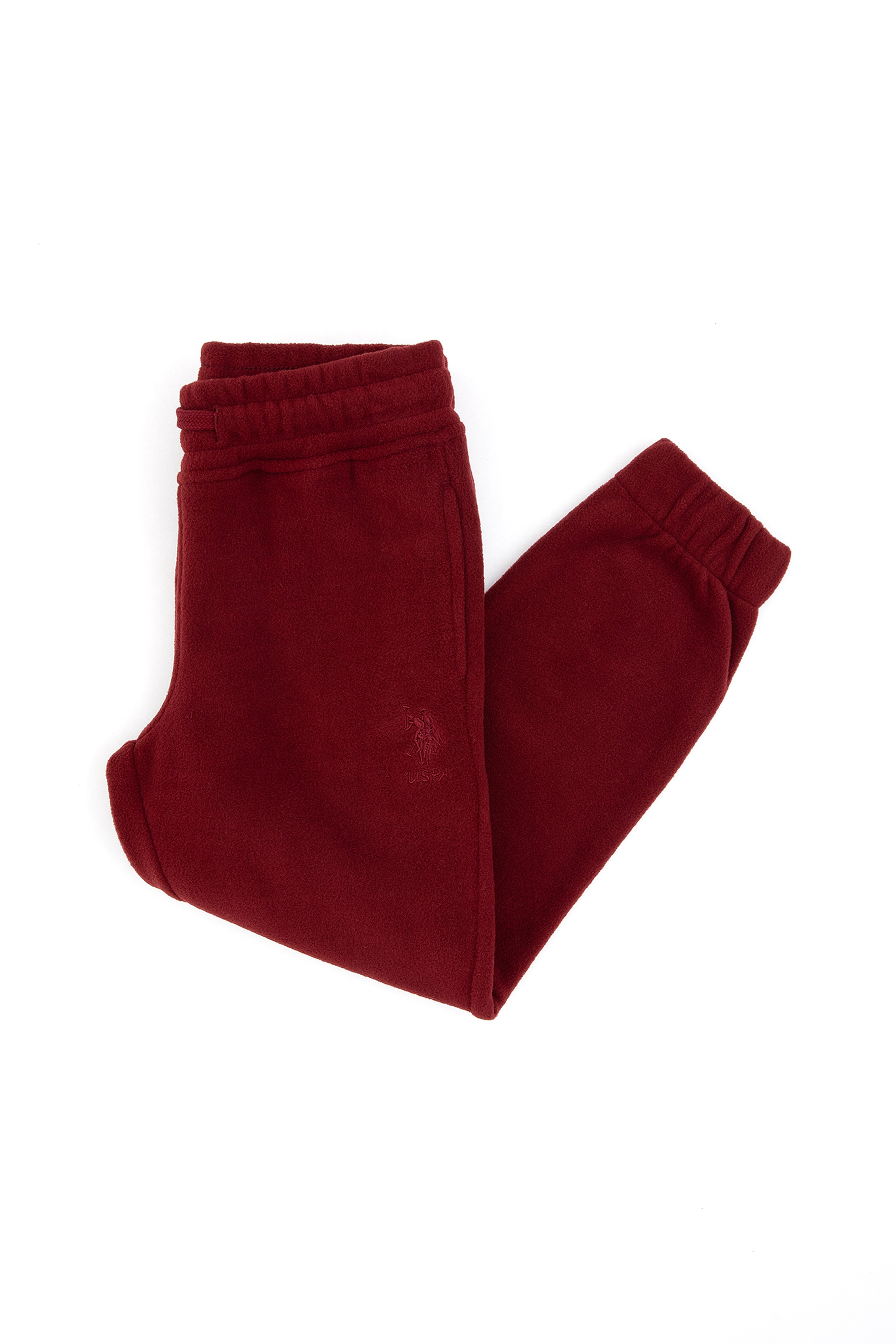 Kız Çocuk Bordo Jogger Polarlı Eşofman Altı