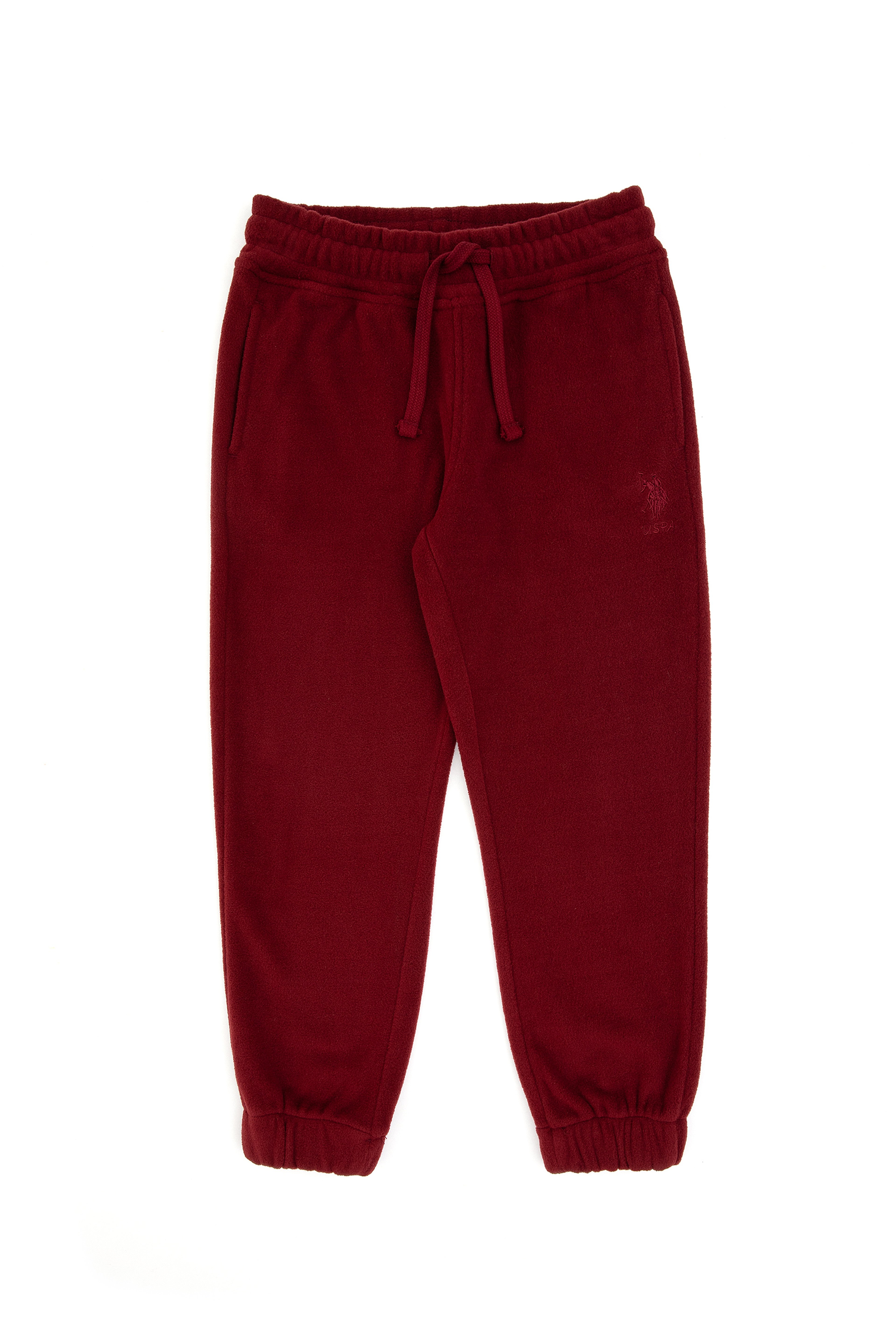 Kız Çocuk Bordo Jogger Polarlı Eşofman Altı - Image 6