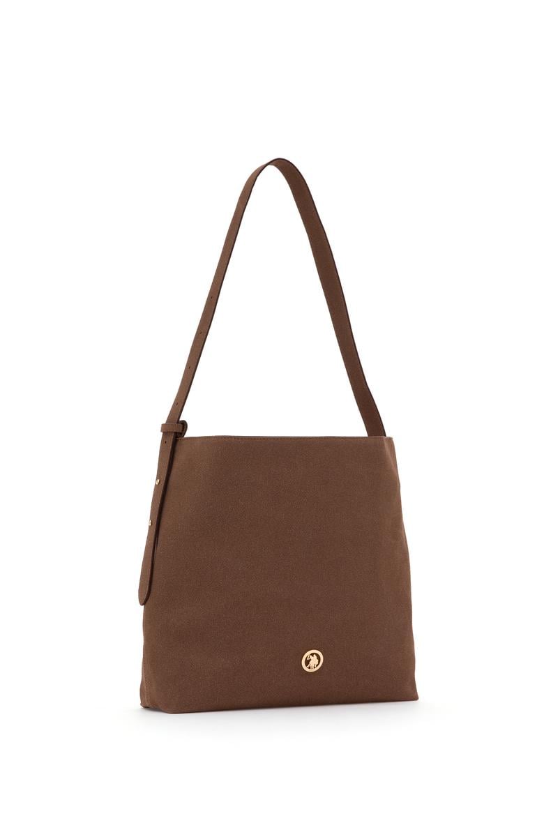 Kadın Kahverengi Süet Omuz Çantası - 50317826001