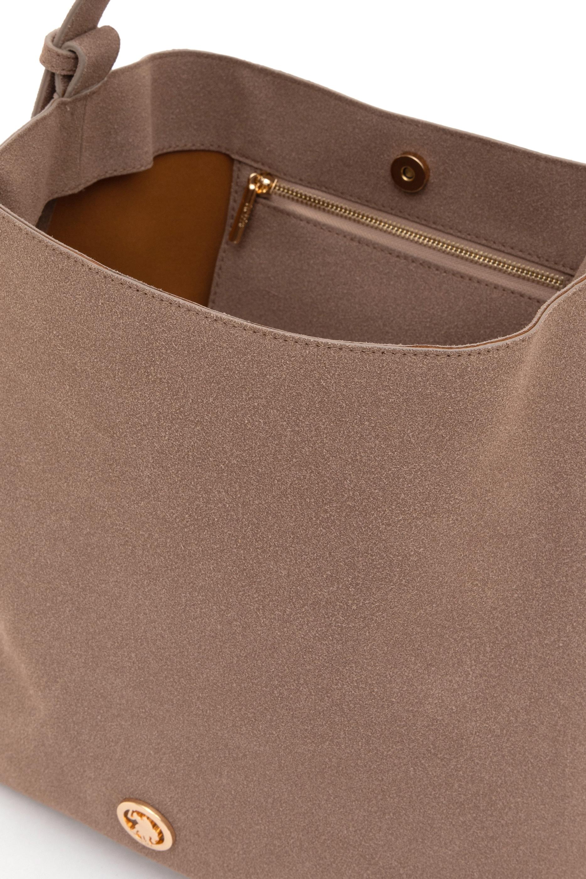 Kadın Vizon Süet Omuz Çantası