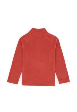 Kız Çocuk Gül Kurusu Polarlı Yarım Fermuarlı Sweatshirt - 50317884006