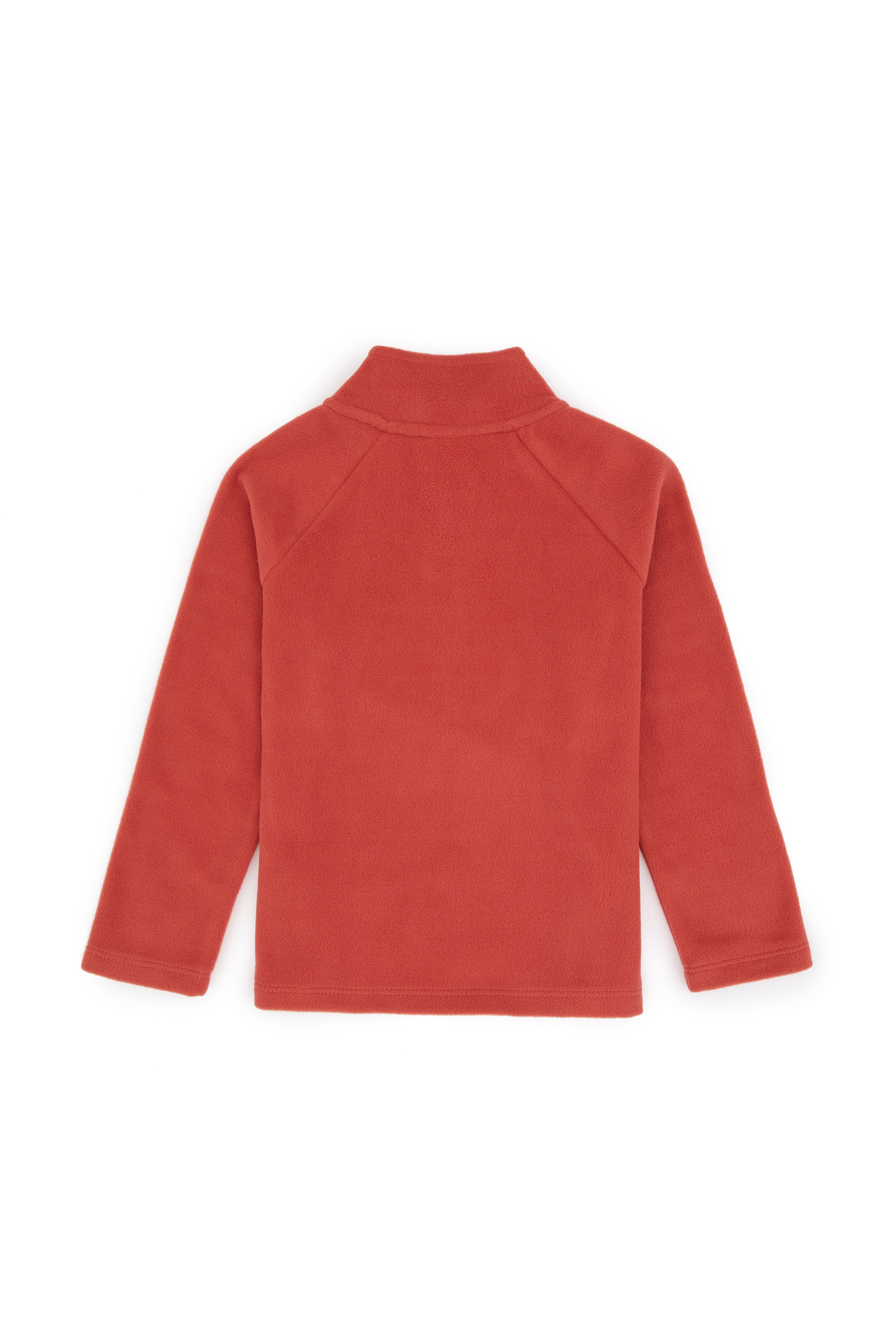 Kız Çocuk Gül Kurusu Polarlı Yarım Fermuarlı Sweatshirt - Image 6