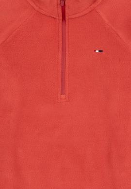 Kız Çocuk Gül Kurusu Polarlı Yarım Fermuarlı Sweatshirt - 50317884006