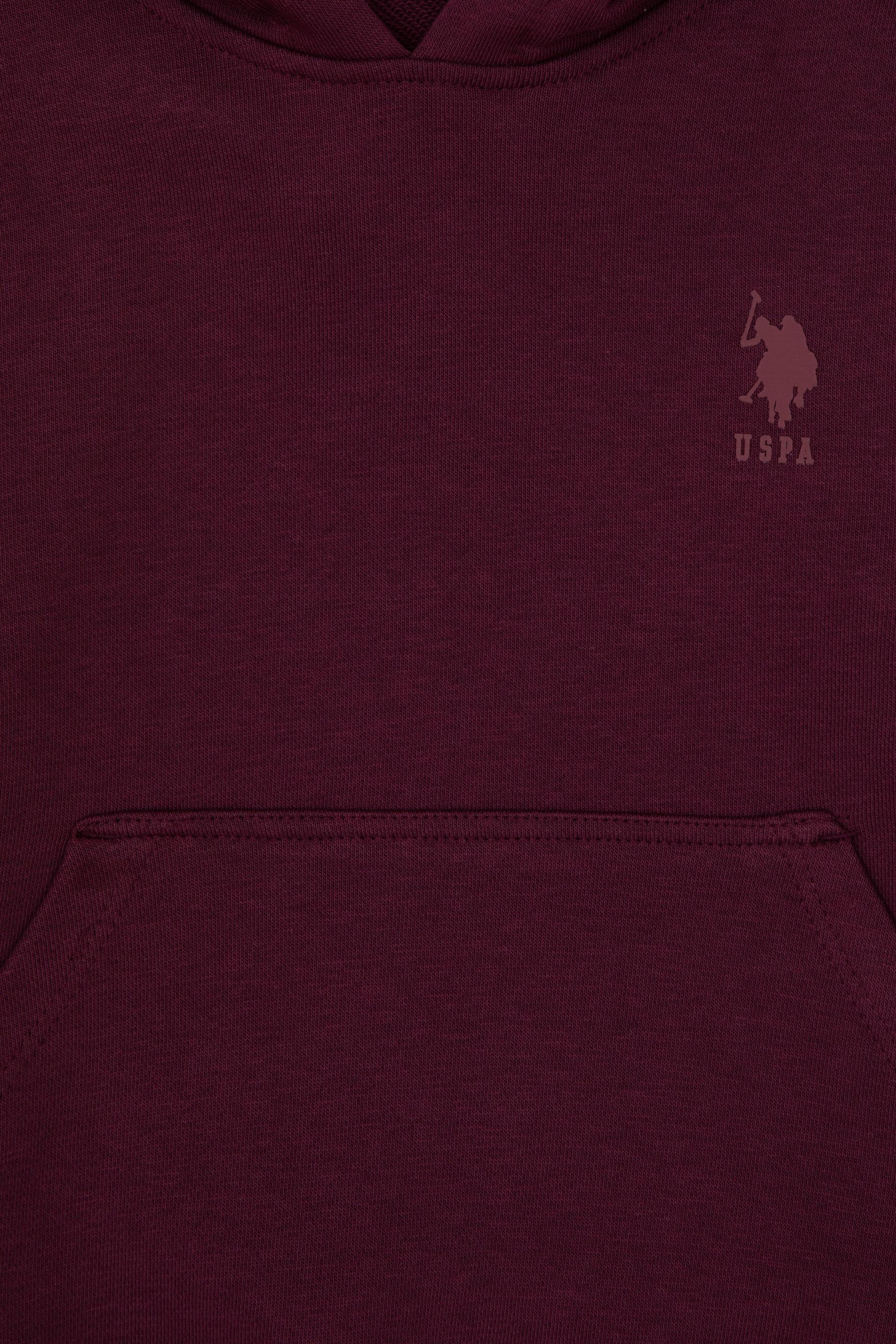 Erkek Çocuk Bordo Kapüşonlu Basic Sweatshirt