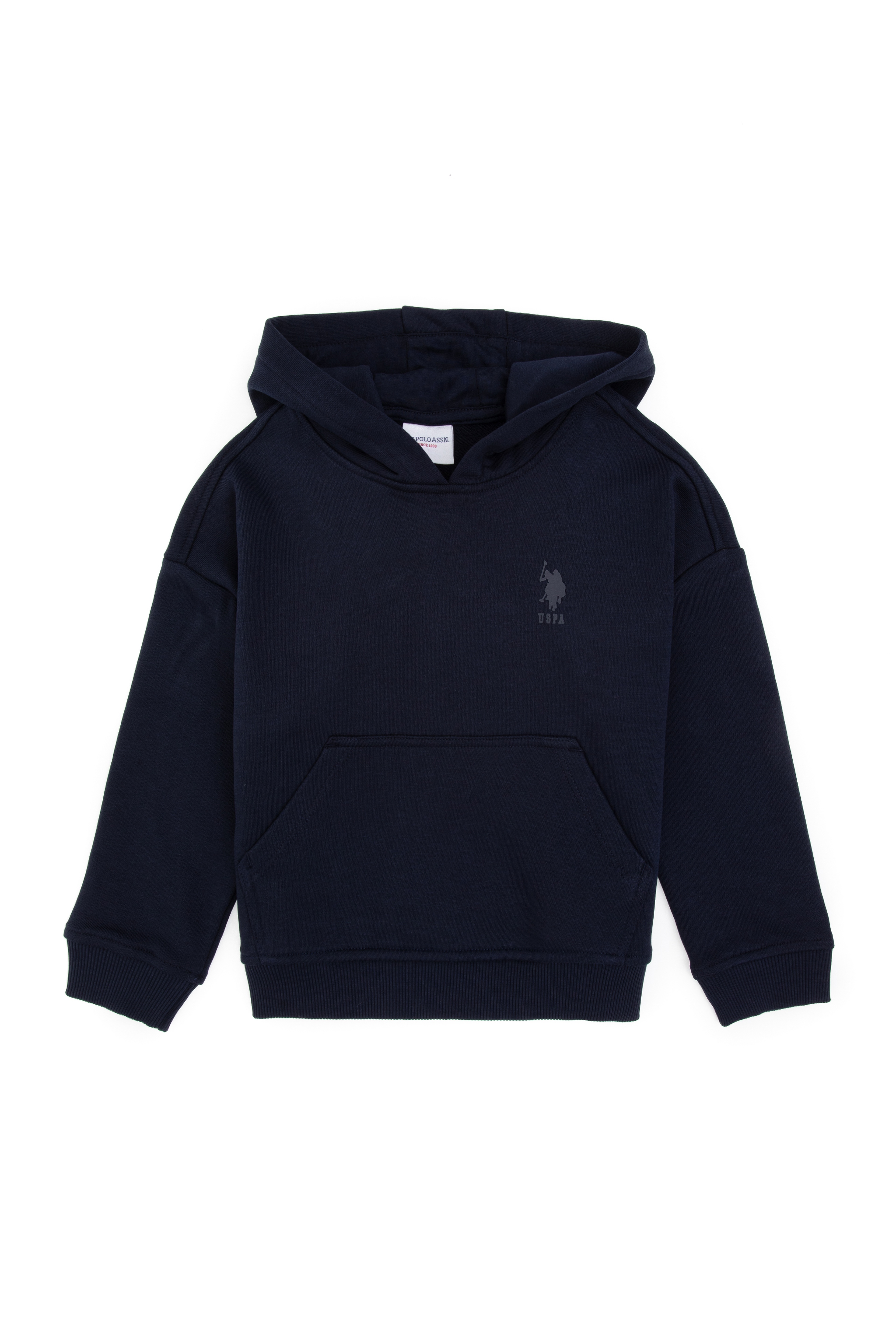 Erkek Çocuk Lacivert Kapüşonlu Basic Sweatshirt - Image 1