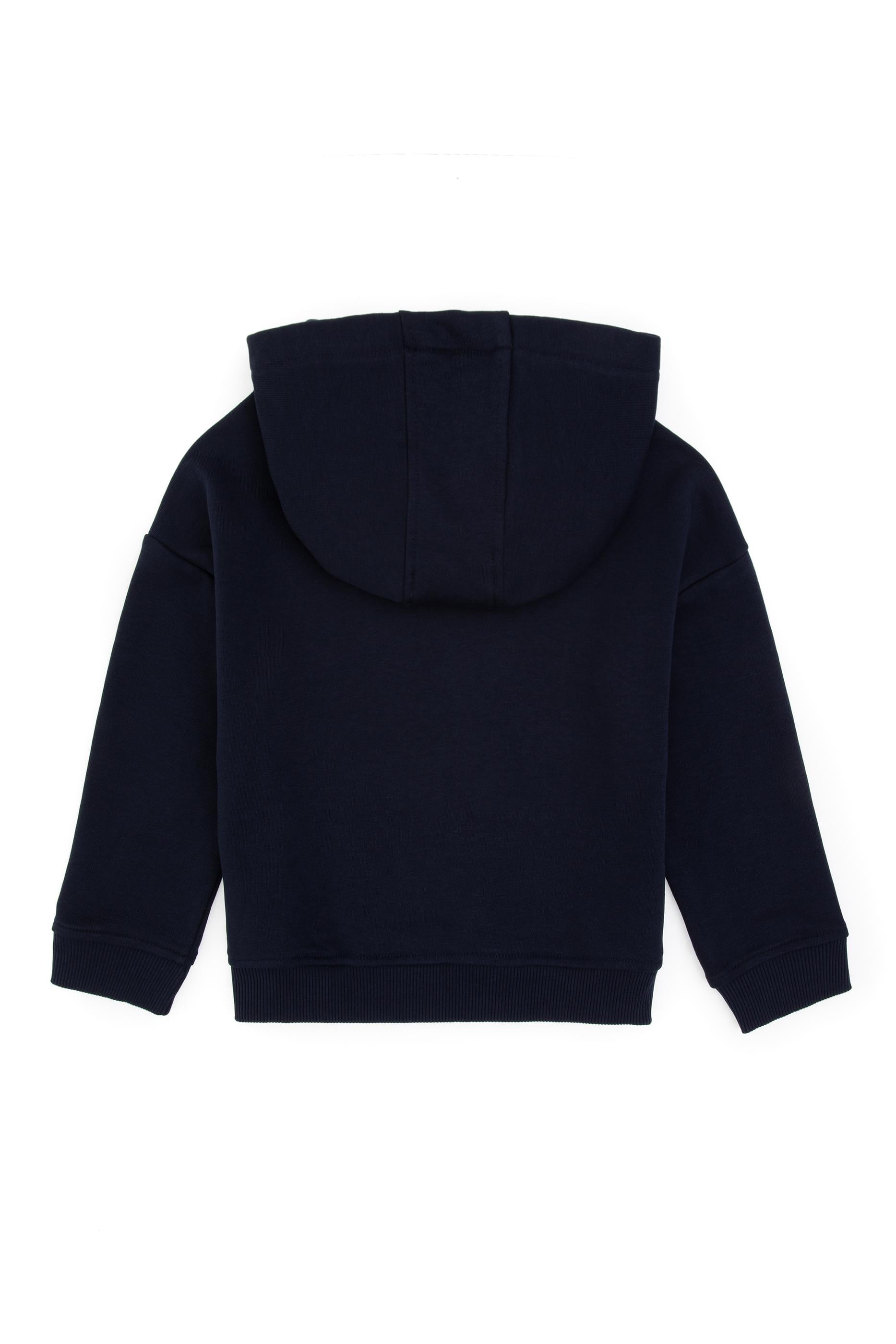 Erkek Çocuk Lacivert Kapüşonlu Basic Sweatshirt