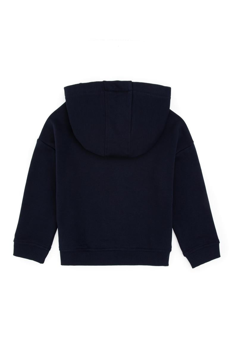 Erkek Çocuk Lacivert Kapüşonlu Basic Sweatshirt - 50313941002