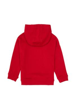 Erkek Çocuk Kırmızı Kapüşonlu Basic Sweatshirt - 50313941079