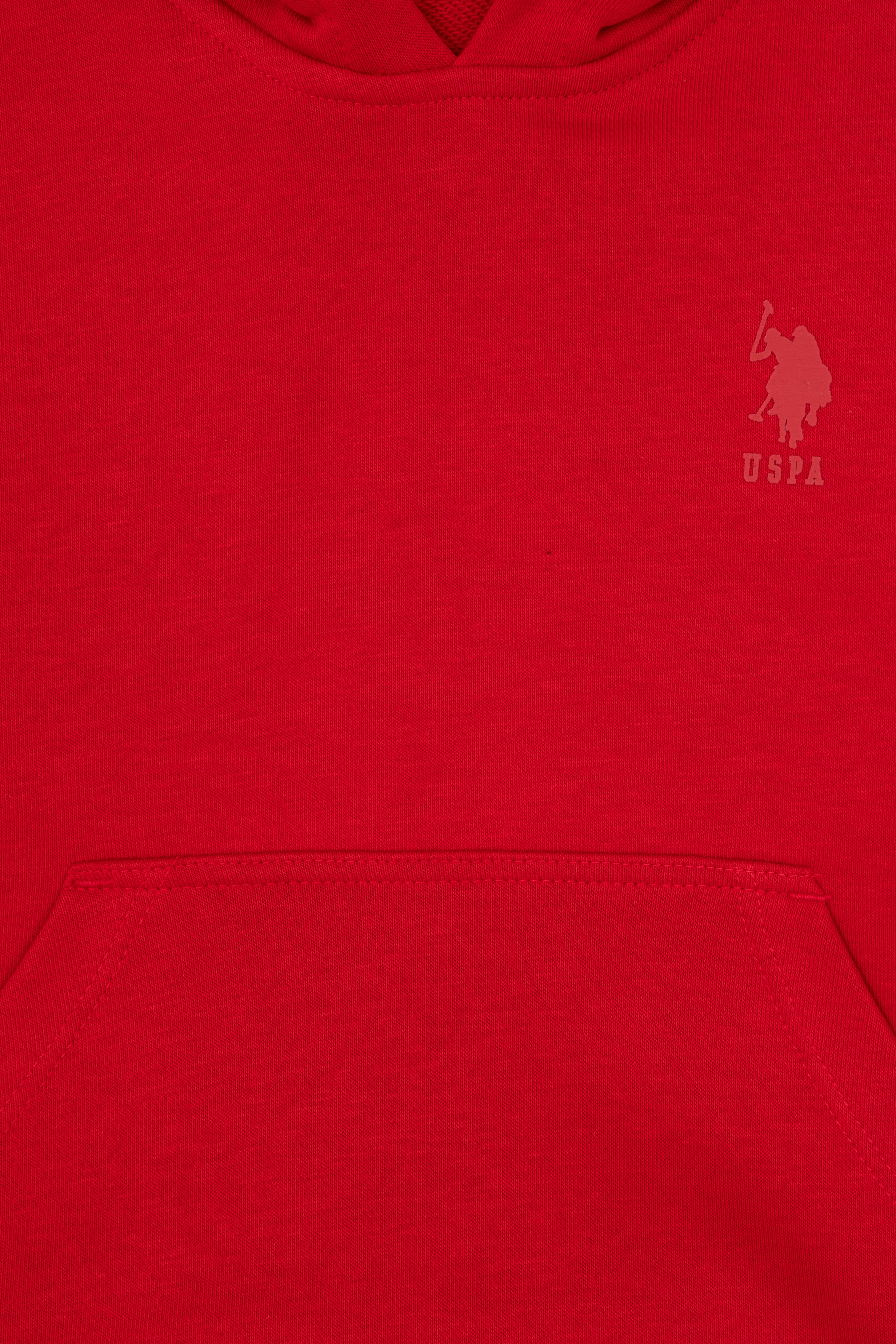 Erkek Çocuk Kırmızı Kapüşonlu Basic Sweatshirt