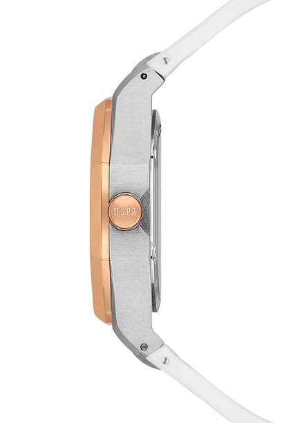 Erkek Beyaz Silikon Kordon Kol Saati USPA1106-04