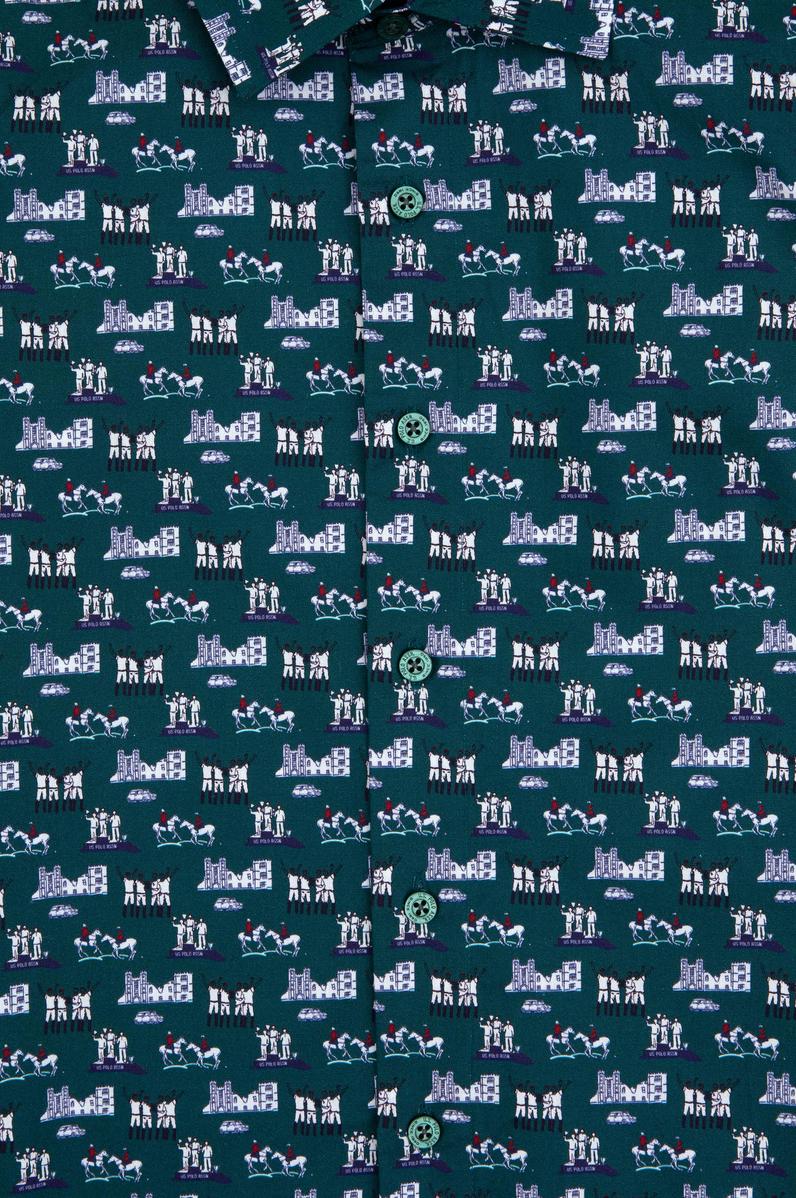 Erkek Çocuk Koyu Yeşil Uzun Kollu Gömlek