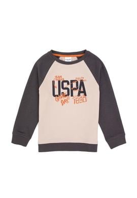 Erkek Çocuk Gri Bisiklet Yaka Sweatshirt - 50316542033