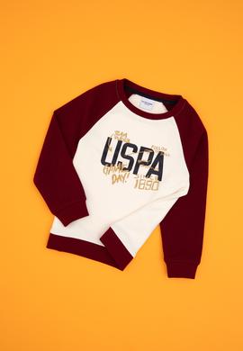 Erkek Çocuk Bordo Bisiklet Yaka Sweatshirt - 50316542002