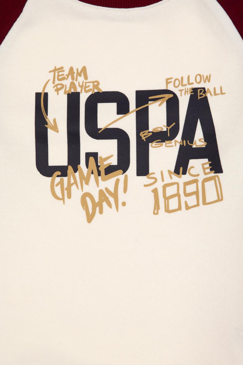 Erkek Çocuk Bordo Bisiklet Yaka Sweatshirt - 50316542002