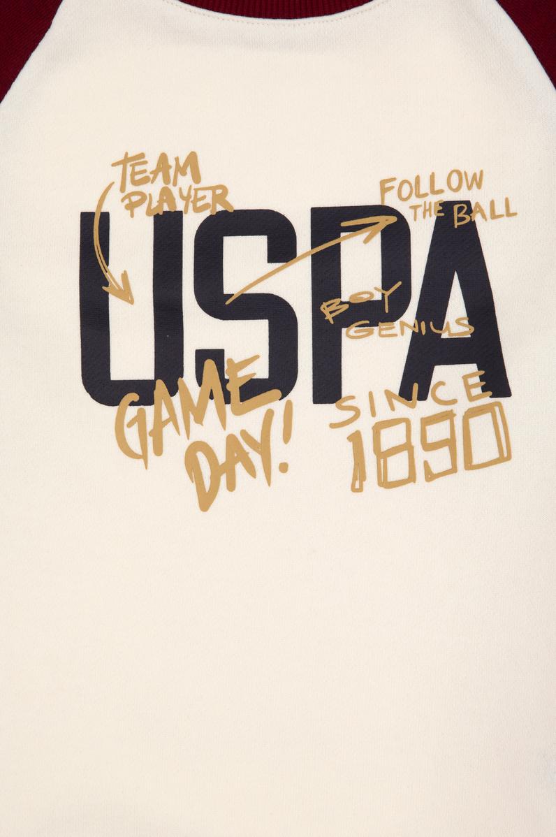 Erkek Çocuk Bordo Bisiklet Yaka Sweatshirt