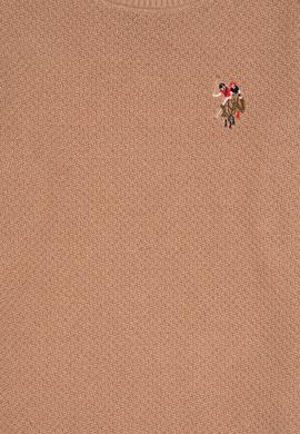 Erkek Çocuk Camel Melanj Bisiklet Yaka Basic Kazak - 50307838038