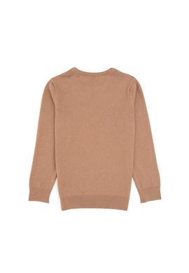 Erkek Çocuk Camel Melanj Bisiklet Yaka Basic Kazak - 50307838038