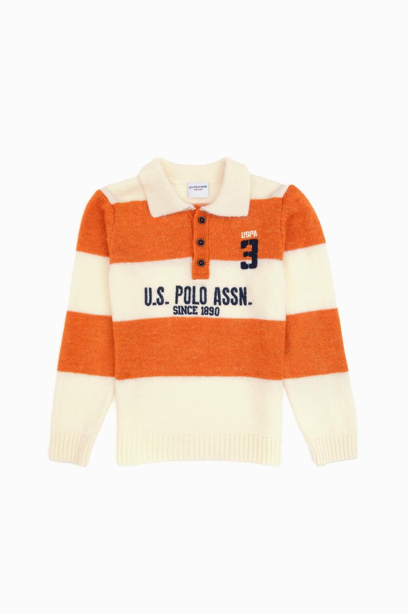 Erkek Çocuk Bakır Polo Yaka Kazak