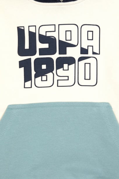 Erkek Çocuk Mint Kapüşonlu Sweatshirt