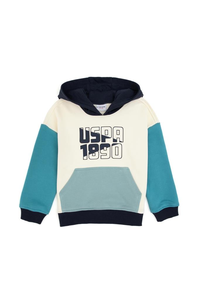 Erkek Çocuk Mint Kapüşonlu Sweatshirt