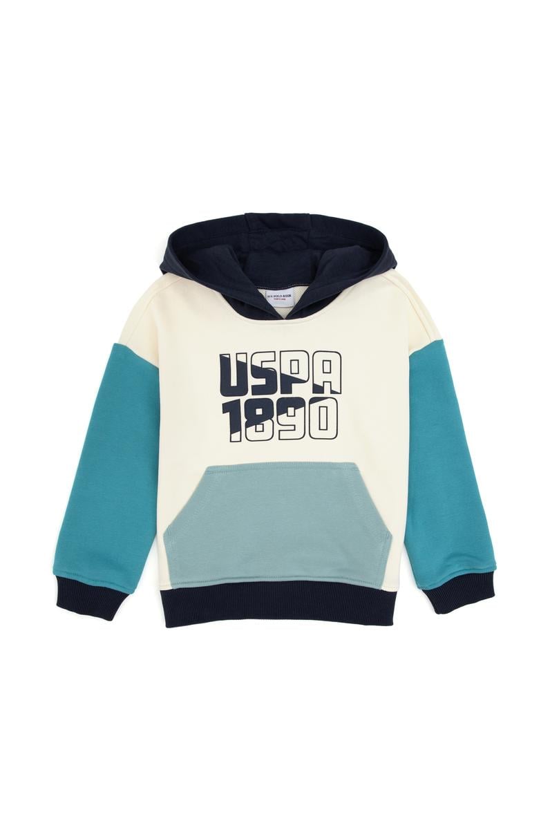 Erkek Çocuk Mint Kapüşonlu Sweatshirt