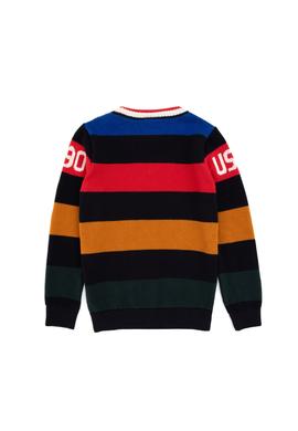 Erkek Çocuk Lacivert Bisiklet Yaka Kazak - 50311142006