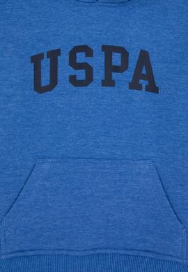 Erkek Çocuk Koyu Mavi Melanj Kapüşonlu Basic Sweatshirt - 50314005111